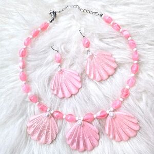 Barbie The Movie Pink Seashell Jewelry Bundle